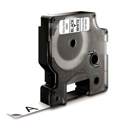 Ταινία Ετικετογράφου DYMO Nylon D1 (Μαύρα Γράμματα σε Λευκό Φόντο) (S0718040) (DYMO16957) 