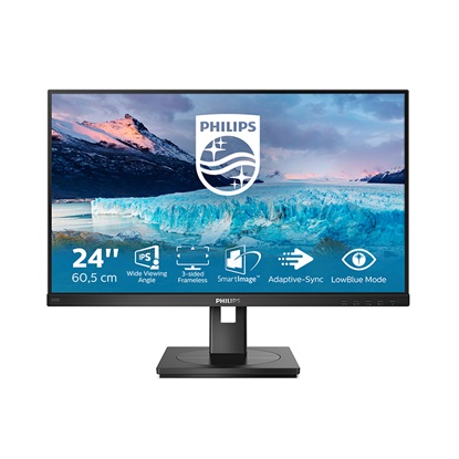 PHILIPS S Line 242S1AE Led Ergonomic Monitor 24" with speakers (242S1AE) (PHI242S1AE)