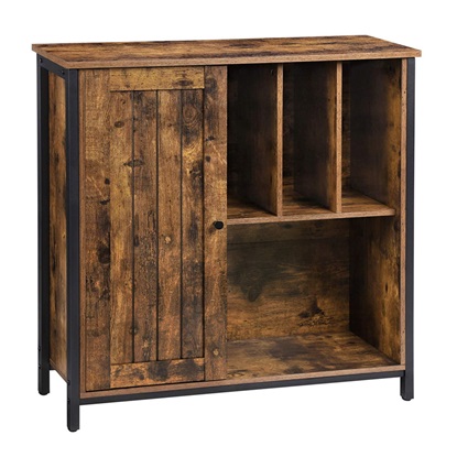 Μεταλλικό Έπιπλο με 1 Ντουλάπι και 4 Ράφια 80 x 30 x 80.5 cm Vasagle (LSC084B01) (VASLSC084B01)-VASLSC084B01