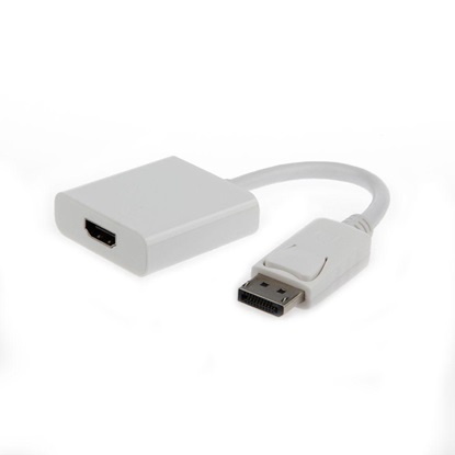 Gembird Μετατροπέας DisplayPort male σε HDMI female Λευκό (A-DPM-HDMIF-002-W) (GEMA-DPM-HDMIF-002-W)-GEMA-DPM-HDMIF-002-W