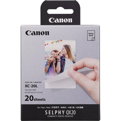 Canon XC-20L Color Ink & Sticker Set 20prints 54x85 mm (6755C002AA) (CANXC20L)-CANXC20L