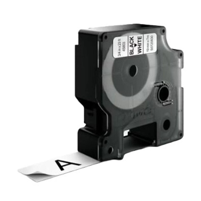 Ταινία Ετικετογράφου DYMO Ind Rhino Tape Permanent Polyester Black On White 19mm (S0718220) (DYM18484)-DYM18484