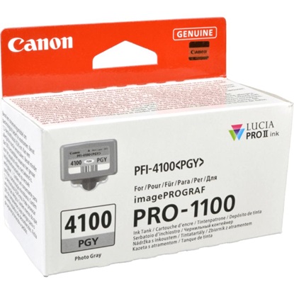Canon Μελάνι Inkjet PFI4100PGY Photo Grey (6784C001) (CANPFI-4100PGY)-CANPFI-4100PGY