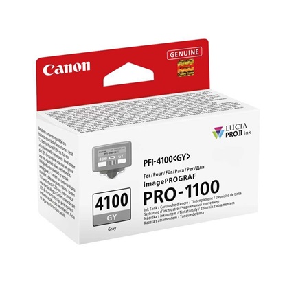 Canon Μελάνι Inkjet PFI4100GY Grey (6783C001) (CANPFI-4100GY)-CANPFI-4100GY