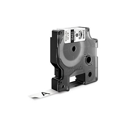 Ταινία Ετικετογράφου DYMO Ind Rhino Tape Permanent Polyester Black On White 12mm (S0718210) (DYM18483)-DYM18483