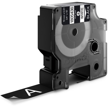 Ταινία Ετικετογράφου DYMO Ind Rhino Tape Vinyl White On Black 19mm (1805436) (DYM1805436)-DYM1805436