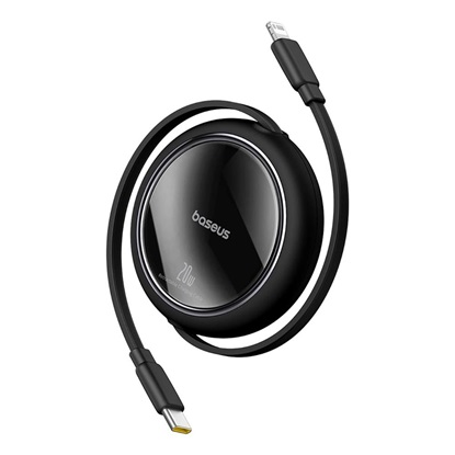 Baseus Retractable USB-C to Lightning Cable 20W Μαύρο 1m (P10364501111-00) (BASP10364501111-00)-BASP10364501111-00