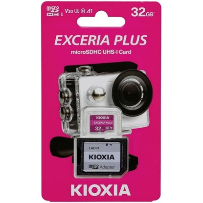 Kioxia Exceria Plus microSDXC 64GB Class 10 U3 V30 A1 UHS-I (LMPL1M064GG2) (KIOLMPL1M064GG2)-KIOLMPL1M064GG2