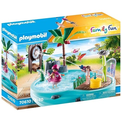 Playmobil Family Fun Small Pool with Water Sprayer για 4-10 ετών (70610) (PLY70610)-PLY70610