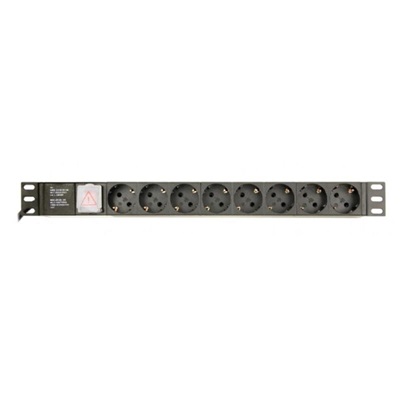 Gembird Πολύπριζο Rack 8 Schuko (EG-PDU-014-C14) (GEMEG-PDU-014-C14)-GEMEG-PDU-014-C14