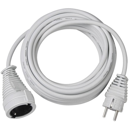 Brennenstuhl Quality plastic extension cable 10m white H05VV-F 3G1,5 (1168460) (BNN1168460)-BNN1168460