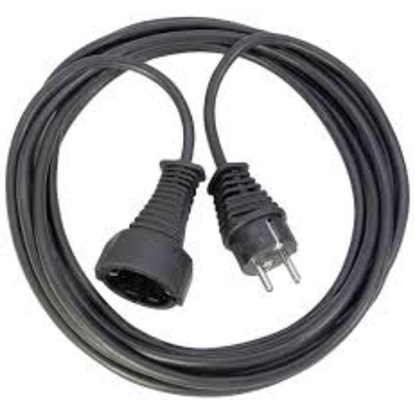 Brennenstuhl Quality plastic extension cable 5m black H05VV-F 3G1,5 (1165440) (BNN1165440)-BNN1165440