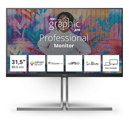 AOC U32U3CV UHD Grapgic Pro Monitor 32' (U32U3CV) (AOCU32U3CV)-AOCU32U3CV
