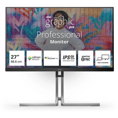 AOC Q27U3CV QHD Grapgic Pro Monitor 27' (Q27U3CV) (AOCQ27U3CV)-AOCQ27U3CV