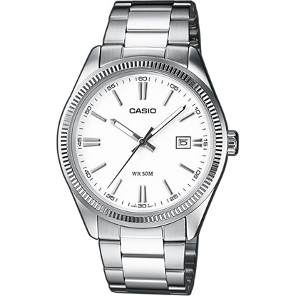 Casio Stainless Steel Ρολόι Μπαταρίας με Ασημί Μεταλλικό Μπρασελέ (MTP-1302PD-7A1VEF) (CASMTP-1302PD-7A1VEF)-CASMTP-1302PD-7A1VEF