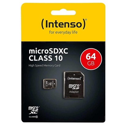 Intenso microSDXC Card 64GB Class 10 (3413490) (NSO3413490)-NSO3413490