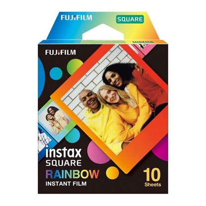 Fujifilm Color Instax Square Instant Φιλμ (10 Exposures) Rainbow (16671320) (FJM16671320)-FJM16671320