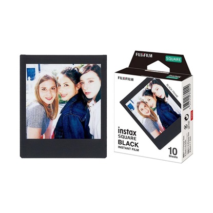 Fujifilm Color Instax Square Instant Φιλμ (10 Exposures) Black (16576532) (FJM16576532)-FJM16576532