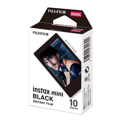 Fujifilm Color Instax Mini Instant Φιλμ (10 Exposures) Black (16537043) (FJM16537043)-FJM16537043