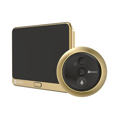 Ezviz DP2C (Golden) Σετ Θυροτηλεόρασης (EZVCS-DP2C-GOLD)-EZVCS-DP2C-GOLD