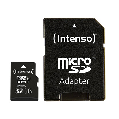Intenso microSDHC Card 32GB Premium Class 10 U1 (3423480) (NSO3423480)-NSO3423480