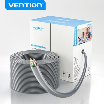 VENTION Cat.5e PoE UTP Lan Cable Oxygen-Free Copper for CCTV Camera 305M Gray (IJCH305) (VENIJCH305)-VENIJCH305