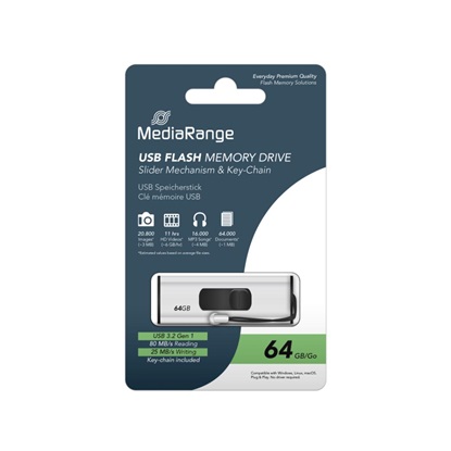 MediaRange USB 3.0 Flash Drive 64GB (MR917)-MR917
