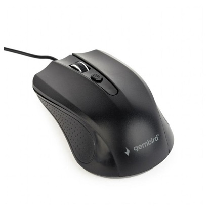 Gembird Mus-4b-01 Optical Mouse USB Mus-4b-01, 1200 Dpi, USB, Black (MUS-4B-01) (GEMMUS-4B-01)-GEMMUS-4B-01