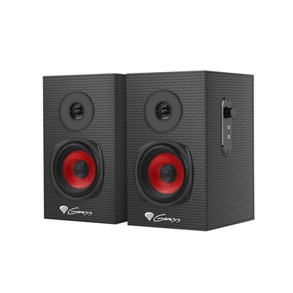 Genesis Gaming Speakers Helium 200, 2.0 Black. Wood (NCS-1305) (GNSNCS-1305)-GNSNCS-1305