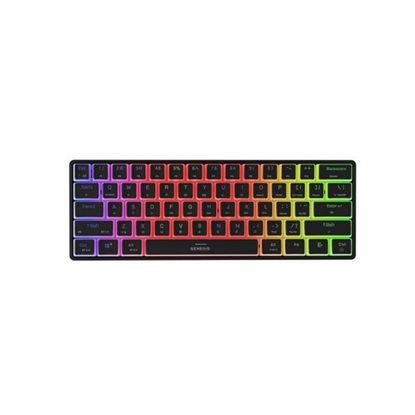 Genesis Gaming Keyboard Thor 660 G2 US Black Wireless RGB Mechanical Cateron Brown (NKG-2196) GNSNKG-2196)-GNSNKG-2196