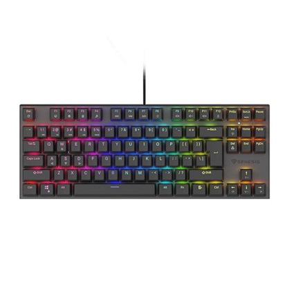 Genesis Gaming Keyboard Thor 303 Tkl Black US  Mechanical RGB, Silent Switch, Hot Swap (NKG-1881) (GNSNKG-1881)-GNSNKG-1881