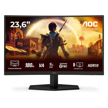 AOC C24G42E Curved FHD Gaming Monitor 24'' with Speakers (C24G42E) (AOCC24G42E)-AOCC24G42E