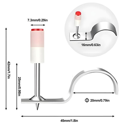 Sango 100 Καρφια Μπετου Για Σωληνα 25mm - Φ20mm (SAN-90244) (SGO90244)-SGO90244