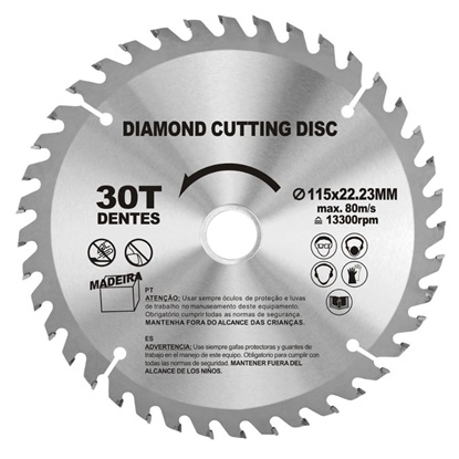 Shind Διαμαντοδισκος Κοπης Ξυλου Φ115 (SHI-94954) (SHI94954)-SHI94954