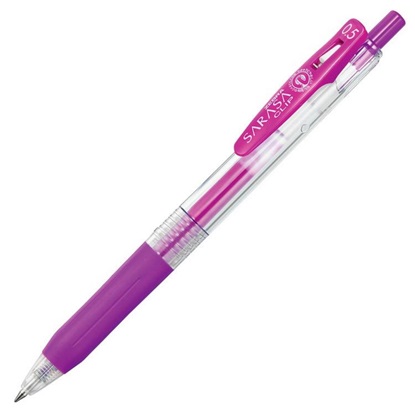 Zebra Sarasa Clip 0.5 Gel Pen Purple (ZB-35138) (ZEB35138)-ZEB35138