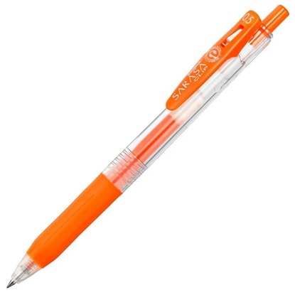 Zebra Sarasa Clip 0.5 Gel Pen Orange (ZB-35133) (ZEB35133)-ZEB35133