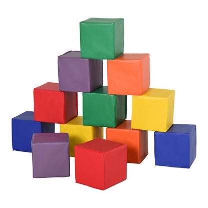 HomCom Σετ 12 Soft Cubes (3D0-003) (HOM3D0-003)-HOM3D0-003