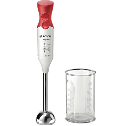 Bosch Ergomixx Hand Blender White/Red (MSM64110) (BSHMSM64110)-BSHMSM64110