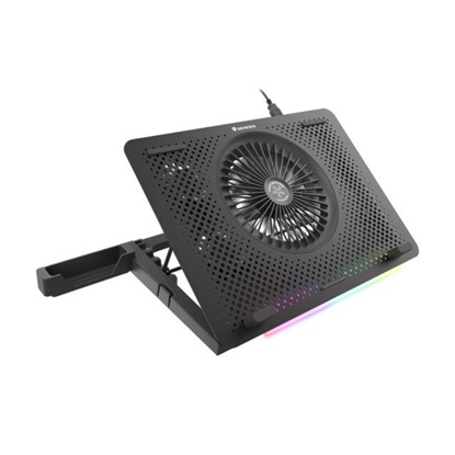 Genesis Gaming Laptop Cooler Pad OXID 450 RGB,15.6",1 fan, Led light, 1 USB (NHG-1678) (GNSNHG-1678)-GNSNHG-1678