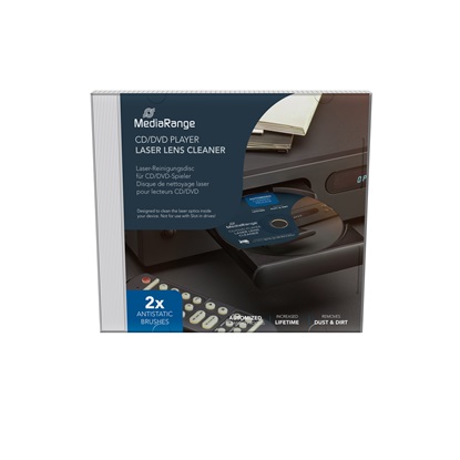 MediaRange CD/DVD/BD Laser Lens Cleaner With antistatic brush (MR725)-MR725