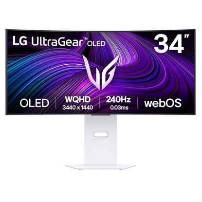 LG 34GX90SA-W UltraGear OLED HDR Curved Gaming Monitor 34" (LG34GX90SA-W)-LG34GX90SA-W