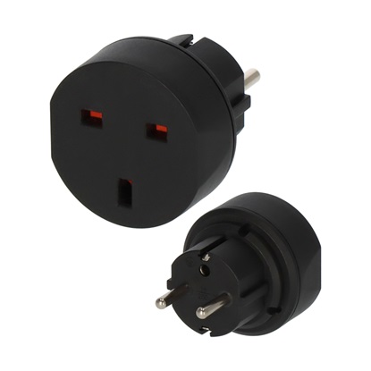 Brennenstuhl Αντάπτορας Ταξιδιού από Type G England σε Type E/F Europe (1508530) (BNN1508530)-BNN1508530