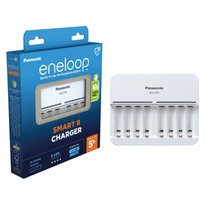 Panasonic Eneloop BQ-CC63 EKO Rechargeable battery charger Ni-MH  (PAN19644)-PAN19644