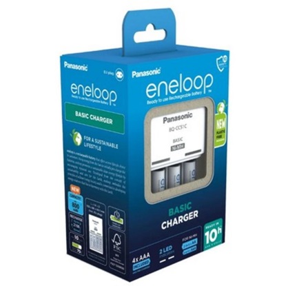 Panasonic R03/AAA Eneloop 800mAh Ni-MH Battery Charger BK-4MCDE (PAN19641)-PAN19641