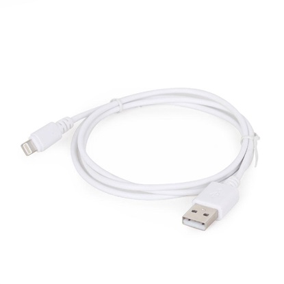 Gembird Cc- USB2-amlm-w-1m USB To 8-pin Cable Charging Transmission (Ipad,iphone5/6/7/8/x) 1m White (CC-USB2-AMLM-W-1M) (GEMCC-USB2-AMLM-W-1M)-GEMCC-USB2-AMLM-W-1M