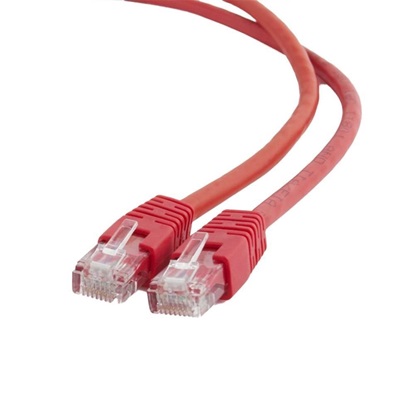 Εικόνα της Gembird Patchcord CAT 6 Molded Ends 0.5m Red (PP6U-0.5M/R) (GEMPP6U-0.5M/R)