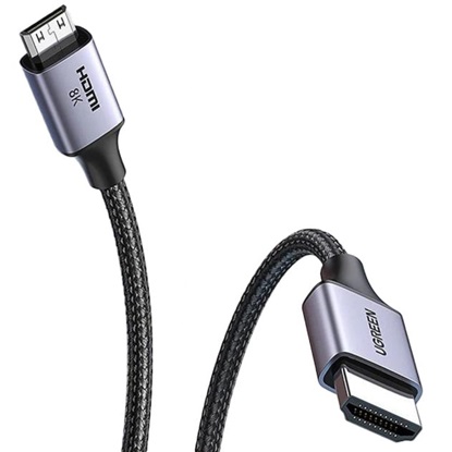 Ugreen Mini HDMI Cable 4K60Hz 2m 8k black HD163 15515 (15515) (UGR15515)-UGR15515