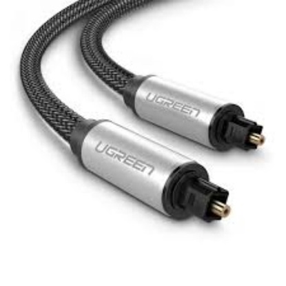 Ugreen AV108 Toslink Audio optical cable braided aluminum 1m grey (10539) (UGR10539)-UGR10539