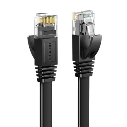 Ugreen Ethernet RJ45 Flat Network Cable Cat.6 UTP 3m Black (50175) (UGR50175)-UGR50175