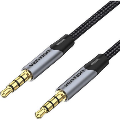 VENTION Cotton Braided 3.5mm TRS Male to Male Audio Cable 0.5M Green Copper Type (BAYGD) (VENBAYGD)-VENBAYGD